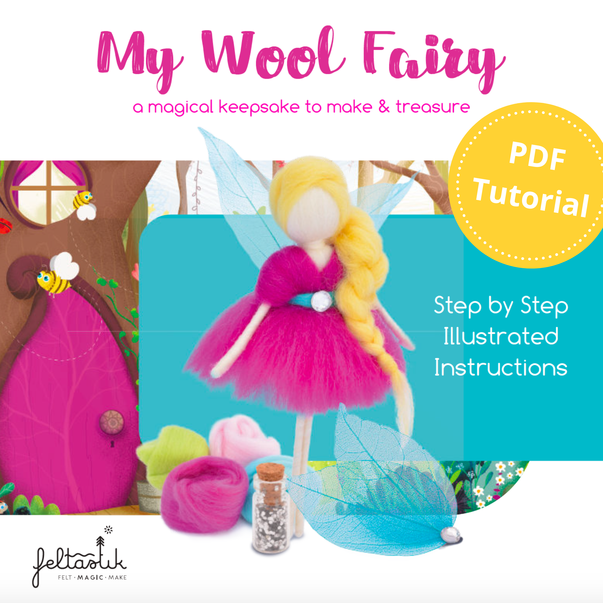 My Wool Fairy Tutorial - PDF Download